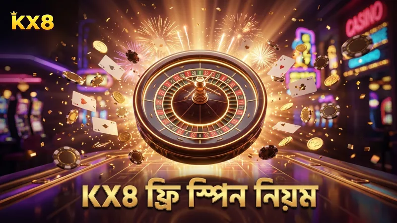 ফ্রি স্পিন ট্রিগার করার সঠিক নিয়ম KX8 প্ল্যাটফর্মে শেখা যায়