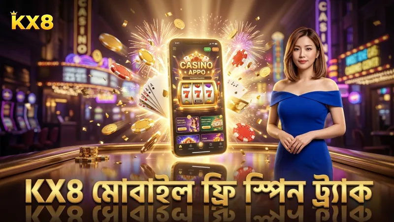 KX8 মোবাইল অ্যাপে ফ্রি স্পিন দ্রুত ট্র্যাক করার সুবিধা