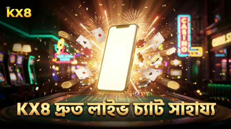 KX8 সরাসরি লাইভ চ্যাটে তাত্ক্ষণিক সাহায্য প্রদান করে থাকুন