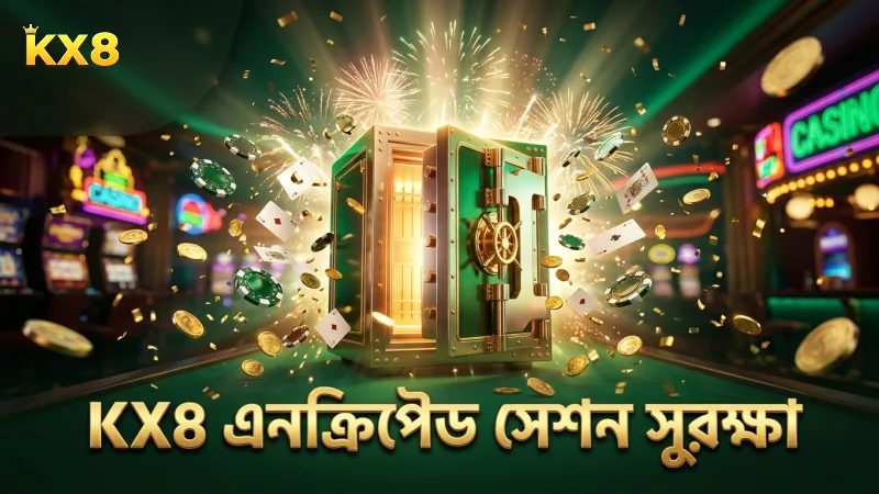KX8 লগইনে এনক্রিপ্টেড সেশন নিরাপত্তা দেয়।