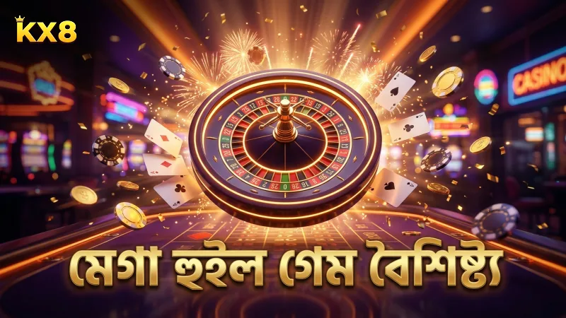 মেগা হুইল গেমের মূল কাঠামো ও বৈশিষ্ট্য ব্যাখ্যা।
