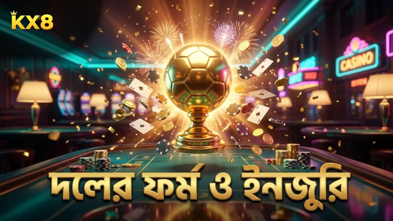 দলের সাম্প্রতিক পারফরম্যান্স ও ইনজুরি গুরুত্বপূর্ণ।