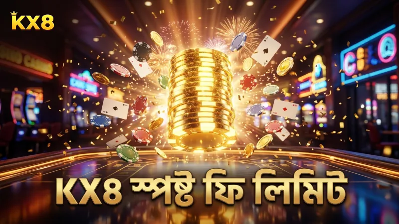 KX8 প্ল্যাটফর্মে ফি ও লিমিট স্পষ্টভাবে নির্ধারিত